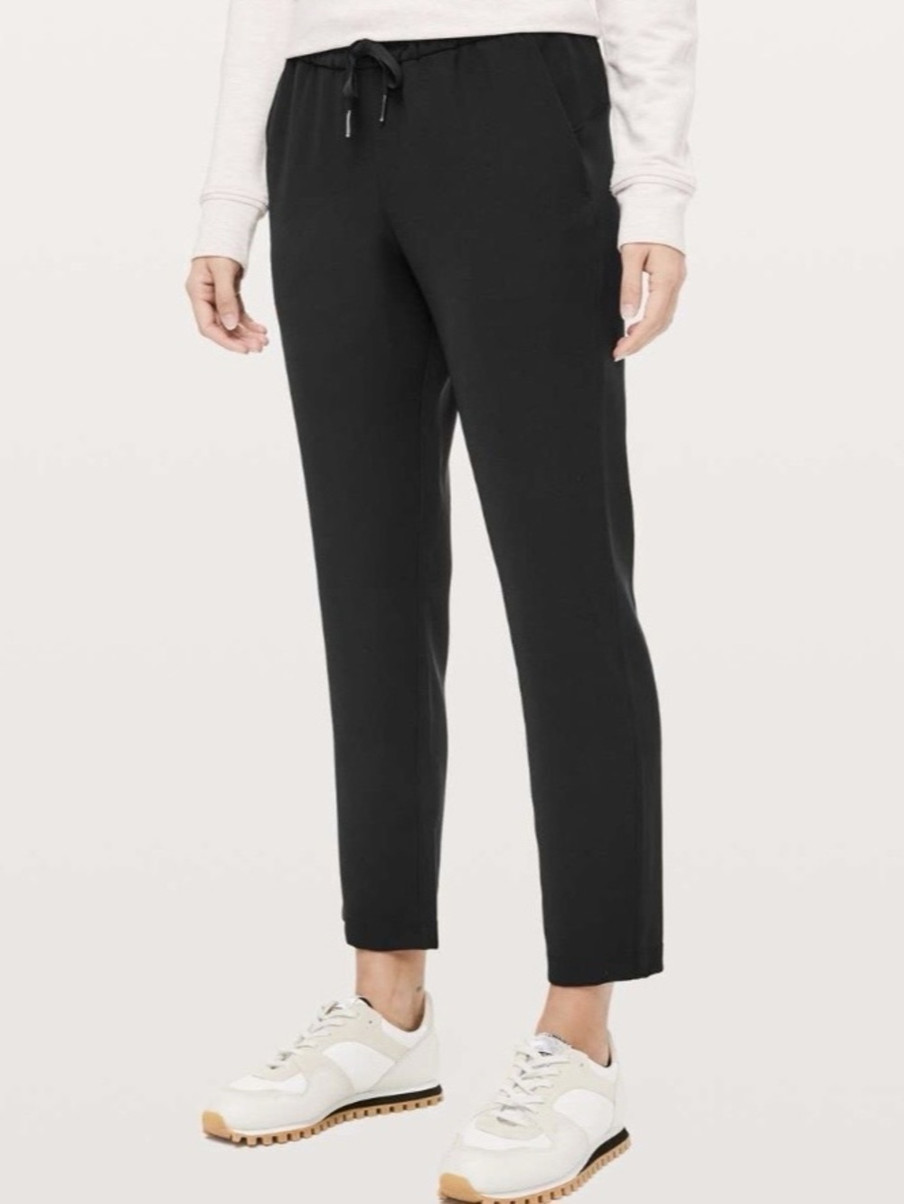Lululemon On The Fly woven pants with an adjustable drawstring waist